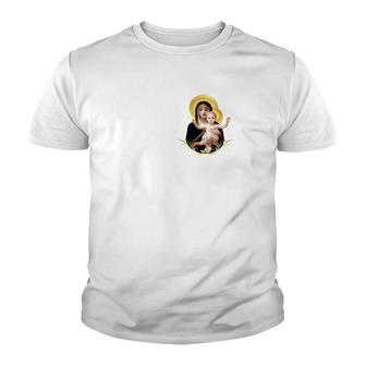 Virgin Mary Jesus Catholic Guadalupe Fatima Message Youth T-shirt - Monsterry DE