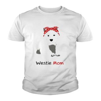 Westie Mom Dog Bandana Pet Lover Gift Womens Westie Youth T-shirt - Thegiftio UK