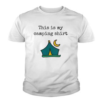 Womens Camping V-Neck Youth T-shirt - Thegiftio UK