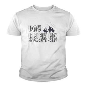 Womens Day Drinking My Favorite Hobby Apparel For Life V-Neck Youth T-shirt - Thegiftio UK