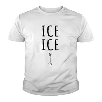 Womens Pregnancy Baby Expecting Ice Cute Pregnancy Announcement V-Neck Youth T-shirt | Mazezy