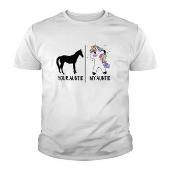 Your Auntie My Auntie Funny Unicorn Gifts For Aunt Youth T-shirt - Thegiftio UK