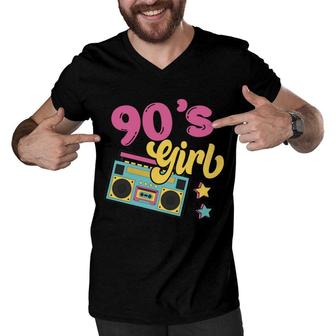 90S Party 90S Girl Party Vintage Stars Music Gift Men V-Neck Tshirt - Seseable