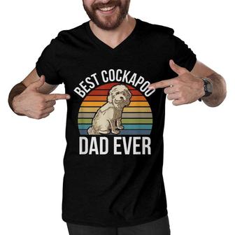 Best Cockapoo Dad Ever - Pet Dog Cockapoo Men V-Neck Tshirt - Seseable