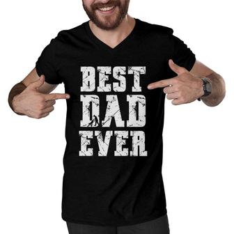 Best Dad Ever Fathers Day For Daddy Or Father Men V-Neck Tshirt - Seseable