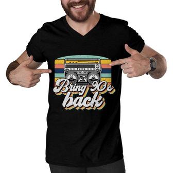 Bring 80S 90S Styles Back Vintage Radio Great Men V-Neck Tshirt - Seseable