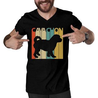 Cavachon Gift For Dog Dad Or Dog Mom Men V-Neck Tshirt | Mazezy