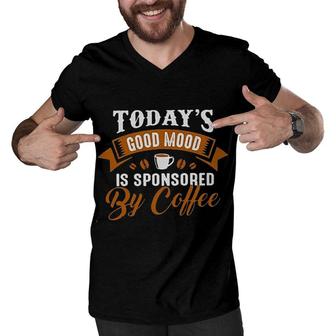 Coffee Todays Good Mood 2022 Trend Men V-Neck Tshirt - Seseable