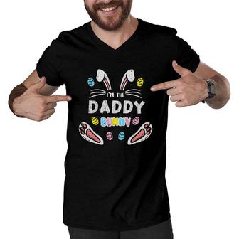 Daddy Bunny Rabbit Easter Family Match Men Toddler Men V-Neck Tshirt | Mazezy