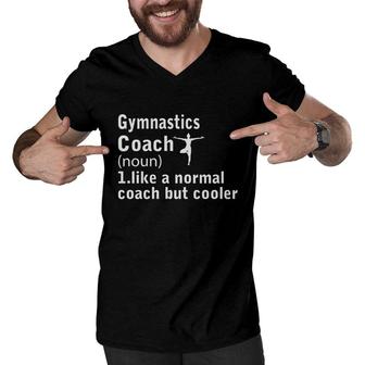 Dictionary Definition Gymnastics Coach Funny Sports Definition Trainer Instructor Men V-Neck Tshirt | Seseable CA