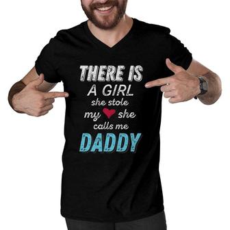 Fathers Day Gifts S For Dad From Daughter New Dad Men V-Neck Tshirt - Seseable