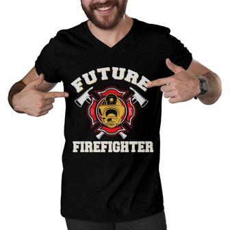 Future Firefighter Meaningful Gift Great For Human Men V-Neck Tshirt - Seseable