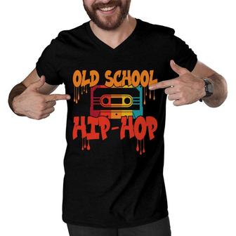 Hip Hop 80S 90S Cassette Retro Old School Style Gift Men V-Neck Tshirt - Seseable