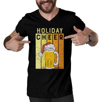 Holiday Cheer Beer Cool Gifts For Beer Lovers Men V-Neck Tshirt - Seseable