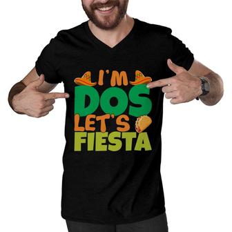 I Am Dos Lets Fiesta Colorful Decoration Gift For Human Men V-Neck Tshirt - Seseable