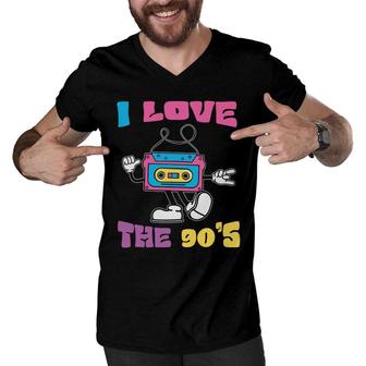 I Love The 80S Cute Mixtape Gift For 80S 90S Styles Men V-Neck Tshirt - Seseable