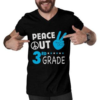 It Is Peace Out 3Rd Grade And Happy Last Day Of School 2022 Men V-Neck Tshirt - Seseable
