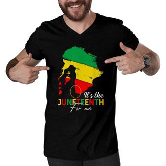 Its The Juneteenth For Me Free-Ish Since 1865 Independence Men V-Neck Tshirt - Seseable