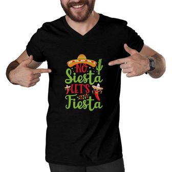 Lets Fiesta Colorful Decoration Gift For Human Green Men V-Neck Tshirt - Seseable