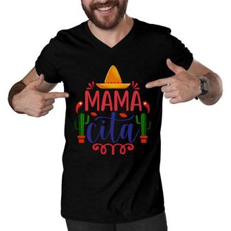 Mamacita Cactus Mexican Cinco De Mayo 2022 Men V-Neck Tshirt - Seseable