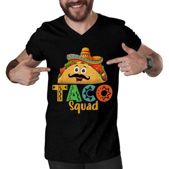 Mexican Food Lover Cinco De Mayo Taco Squad Men V-Neck Tshirt - Seseable