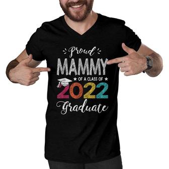 Proud Mammy Of A Class Of 2022 Graduate Senior 22 Men V-Neck Tshirt - Seseable
