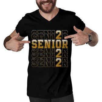 Senior Graduation Class Of 2022 Senior Women Boys Girls Men V-Neck Tshirt - Seseable