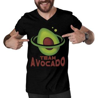 Team Avocado Is Best In Metaverse Funny Avocado Men V-Neck Tshirt - Seseable