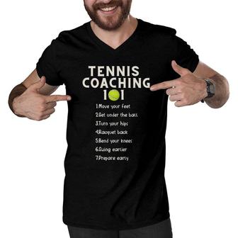 Tennis Coaching Best Tennis Coaching Tips Men V-Neck Tshirt - Seseable