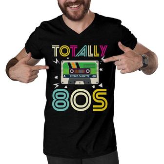 Totally 80S Styles Vintage Radio Great Gift Men V-Neck Tshirt - Seseable