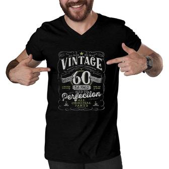 Vintage 60Th Birthday Aged To Perfection Enjoyable Gift 2022 Men V-Neck Tshirt - Seseable