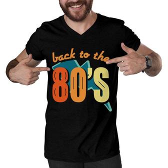 Vintage Back To The 80S 90S Styles I Love The 80S Men V-Neck Tshirt - Seseable