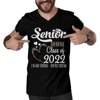 Womens 4Krd Senior Mom Class Of 2022 Senior 22 Mom Graduation Men V-Neck Tshirt - Seseable