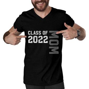 Womens Senior Class Of 2022 Mom Graduation Men V-Neck Tshirt - Seseable