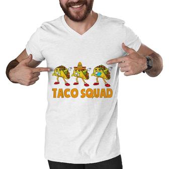 Funny Taco Squad Cute Mexican Food Tacos Lover Kids Men V-Neck Tshirt - Seseable