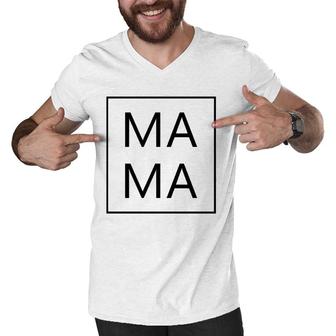 Mama First Mothers Day New Mom Gifts Dada Family Matching Men V-Neck Tshirt - Seseable