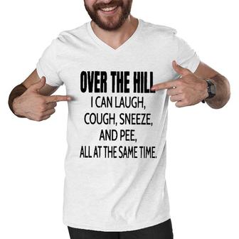 Over The Hill I Can Laugh 2022 Trend Men V-Neck Tshirt - Seseable