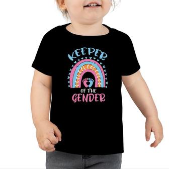Baby Gender Reveal Party Keeper Of The Gender Gender Reveal Toddler Tshirt - Seseable
