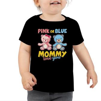 Pink Or Blue Baby Shower Gender Reveal Baby Gender Reveal Party Toddler Tshirt - Seseable