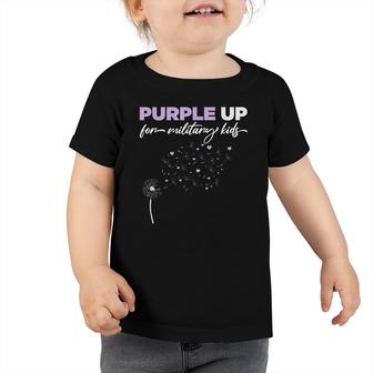 Purple Up For Military Kids-Month Of The Military Child Toddler Tshirt - Seseable