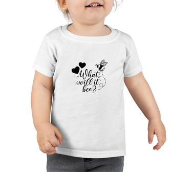 Gender Reveal What Will It Bee Black Baby Gender Reveal Party Toddler Tshirt - Seseable