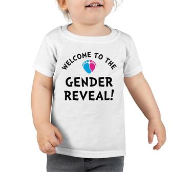 Welcome To The Gender Baby Gender Reveal Party Toddler Tshirt - Seseable
