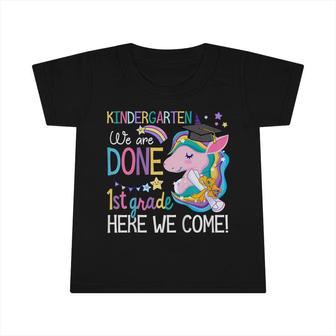 Kids Kindergarten Graduation Cute Unicorn Class Of 2022 Girls Infant Tshirt - Seseable