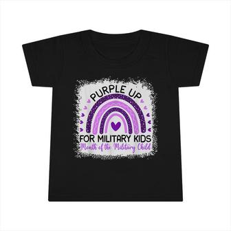 Purple Up For Military Kids Cool Month Of The Military Child Infant Tshirt - Seseable
