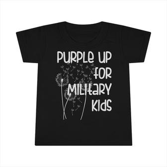 Purple Up For Military Kids - Month Of The Military Child Infant Tshirt - Seseable