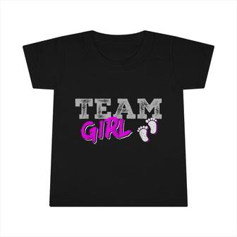 Team Girl Gender Reveal Pregnancy Announcement Baby Shower Infant Tshirt - Seseable