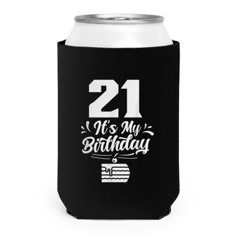 21 Its My Birthday Celebrate Party 21St Birthday Can Cooler - Seseable