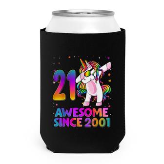 21 Year Old Unicorn Dabbing 21St Birthday Girl Unicorn Party Can Cooler - Seseable