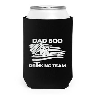 Dad Bod Drinking Team Funny Fathers Day America Can Cooler - Seseable