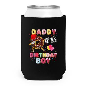 Daddy Of The Birthday Boy Funny Dabbing Donut Fathers Day Can Cooler - Seseable